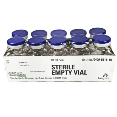 Pfizer Empty Sterile Vial - 10mL, 10-pack